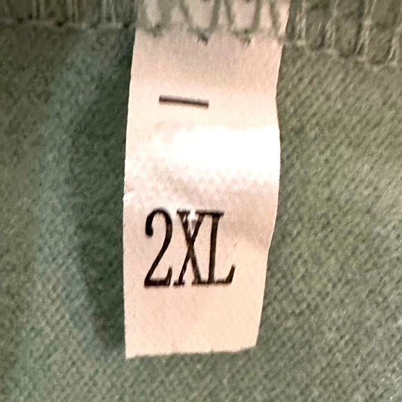 MENs MICRO FLEECE GREEN QTR HALF ZIP PULLOVER SWEATER SHIRT SWEATSHIRT 2XL SOFT - Picture 4 of 5